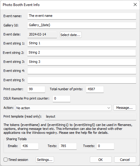 event info event info